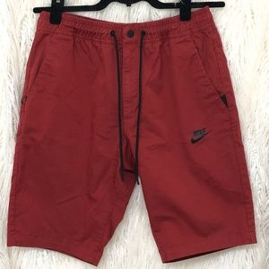 Nike Men's Casual Dark Red Zipper shorts